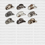 Cowboy Hats Dtf Transfer