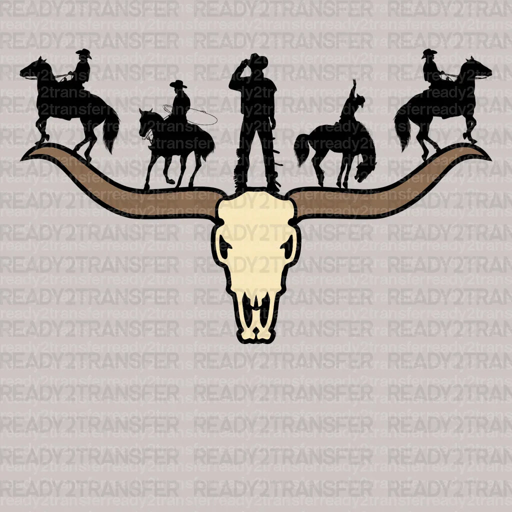 COWBOY ON BULL DTF Transfer ready2transfer