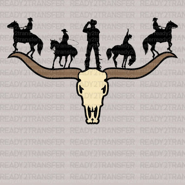 COWBOY ON BULL DTF Transfer