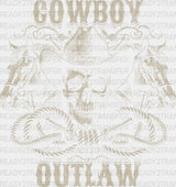 Cowboy Outlaw Design - Rodeo Dtf Transfers