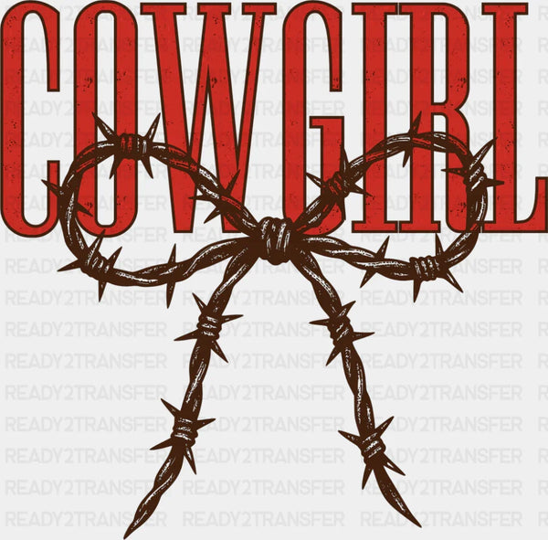 Cowgirl Barbed Wire - Cowgirl DTF Transfer
