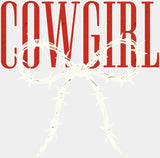 Cowgirl Barbed Wire - Cowgirl DTF Transfer Adult Unisex - S & M (10’’) / Light Color Design (See Imaging)