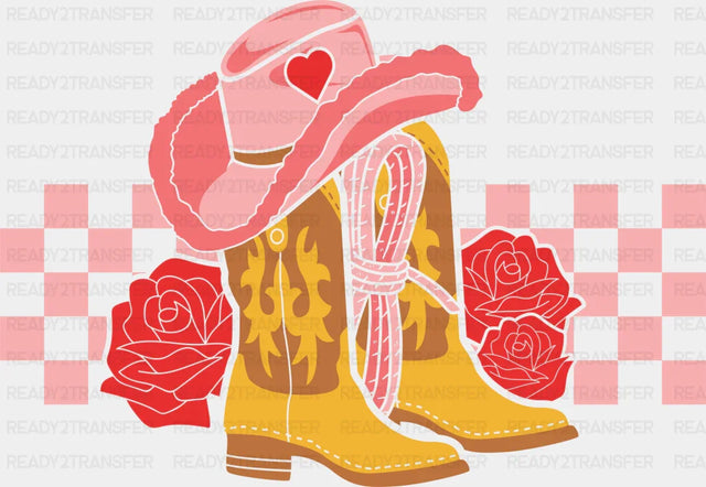 Cowgirl Boots Dtf Transfer