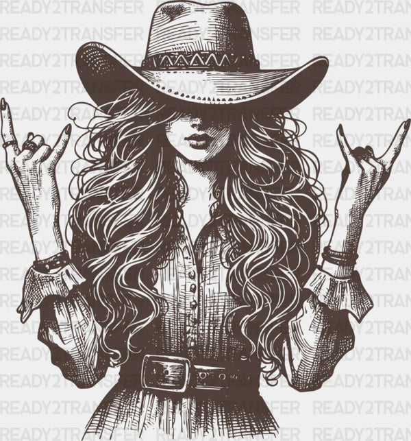 Cowgirl Brown Design - Cowgirl DTF Transfer