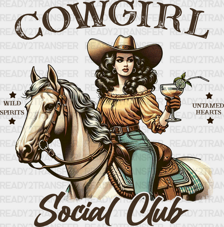 Cowgirl Social Club Design - Dtf Transfers