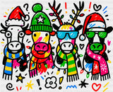 Cows Colorful - Christmas DTF Transfer