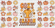 Cozy Season Checkered Design - Fall Cup Wrap Uv Sticker Permanent Dtf Decal