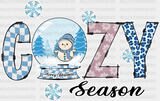 Cozy Season Snow Globe - Winter Iron On Dtf Transfer Adult Unisex S & M (10’’) / Light Color