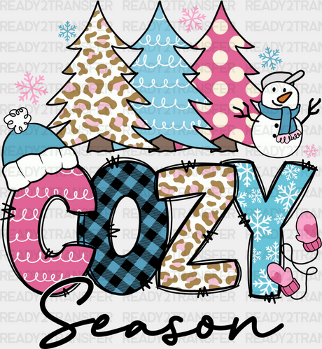 Cozy Season - Winter Iron On Dtf Transfer Adult Unisex S & M (10’’) / Dark Color Design (See