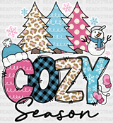 Cozy Season - Winter Iron On Dtf Transfer Adult Unisex S & M (10’’) / Light Color Design (See