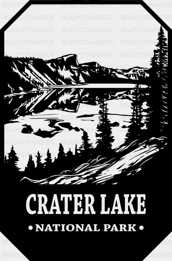Crater Lake National Park Design - National Parks DTF Transfers