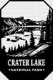 Crater Lake National Park Design - National Parks DTF Transfers ready2transfer Black