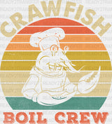 Crawfish Boil Crew Colorful - Dtf Transfer