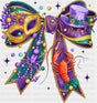 Crawfish Ribbon Purple - Mardi Gras DTF Transfer
