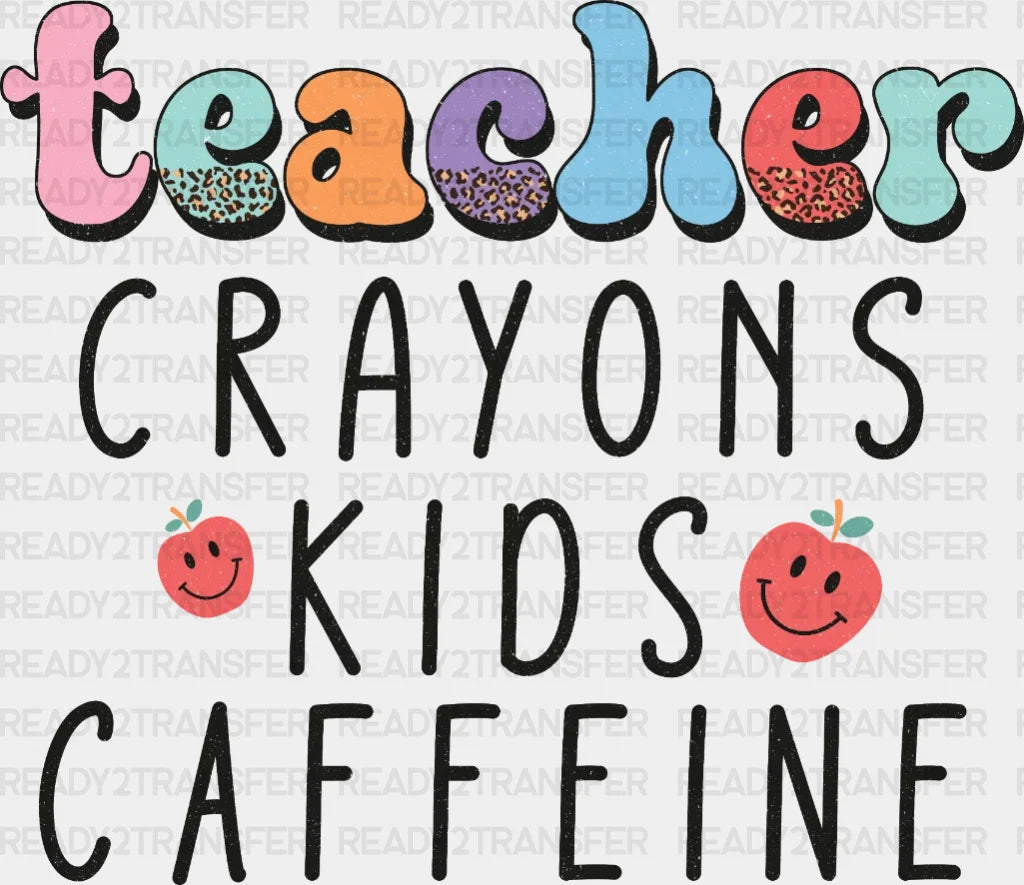 Crayons Kids Caffeine Dtf Transfer