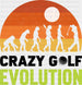 Crazy Golf Evolution - Golf DTF Heat Transfer ready2transfer Black