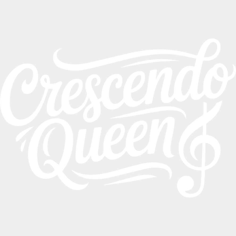 Crescendo Queen - Music DTF Transfers ready2transfer Light Color Design (See Imaging)