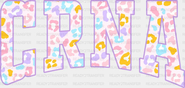 CRNA Colorful Design - CRNA DTF Transfers