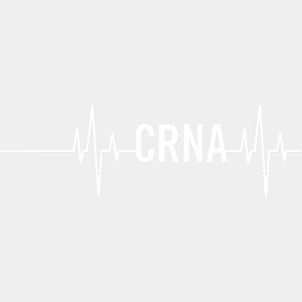CRNA Heartbeat - CRNA Nurse DTF Transfers ready2transfer Light Color Design (See Imaging)