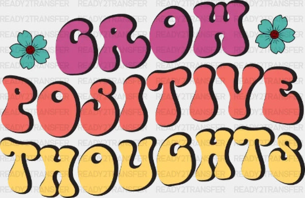 Crow Positive Thoughts DTF Transfer