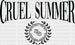 Cruel Summer Dice Summer DTF Transfer ready2transfer Black
