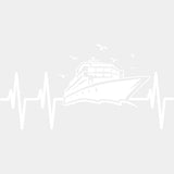 Cruise Ship Heartbeat Design - Family Cruise DTF heat transfer ready2transfer Light Color Design ( See imaging )