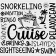 Cruise Vacation Black And White - Family Cruise DTF heat transfer ready2transfer Dark Color Design ( See imaging )
