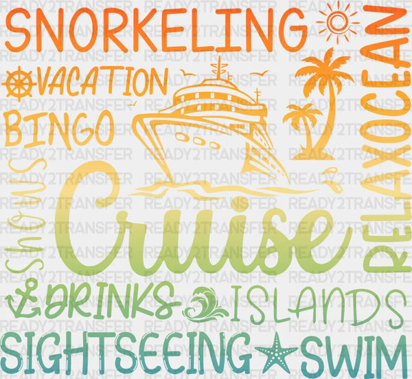Cruise Vacation Design - Family Cruise DTF heat transfer
