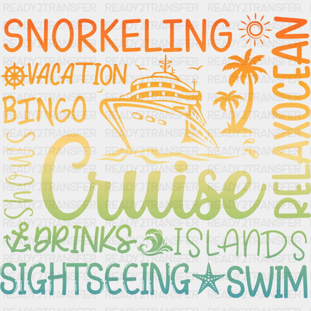 Cruise Vacation Design - Family Cruise DTF heat transfer ready2transfer