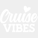 Cruise Vibes Heart - Family Cruise DTF heat transfer ready2transfer Light Color Design ( See imaging )