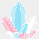 Crystals - Transgender DTF Transfers ready2transfer Light Color Design (See Imaging)