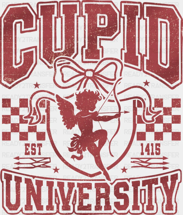 Cupid University Red Design - Valentine’s Day DTF Transfer