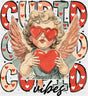 Cupid Vibes Eros Design - Valentine’s Day Dtf Transfer Adult Unisex S & M (10’’) / Dark Color