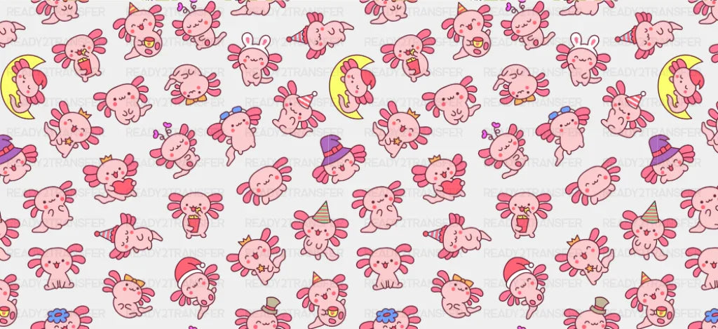 Cute Axelotl - General Cup Wrap UV Sticker Permanent UV DTF Decal