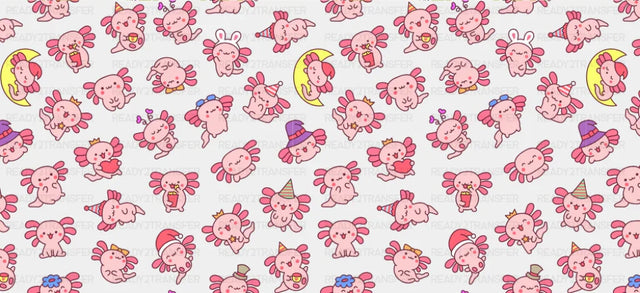 Cute Axelotl - General Cup Wrap UV Sticker Permanent UV DTF Decal