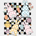 Cute Bunny Easter Design Easter DTF Transfer ready2transfer Black