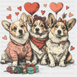 Cute Dogs With Hearts - Valentine's Day DTF Transfers ready2transfer