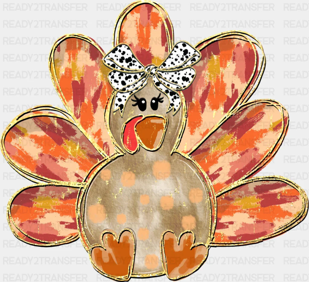 Cute Turkey - Halloween DTF Transfer