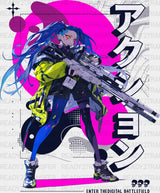 Cyberpunk Girl - Anime Dtf Heat Transfer