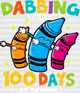 Dabbing 100 Days Of School Dtf Transfer