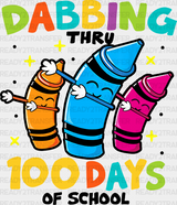 Dabbing 100 Days Of School Dtf Transfer