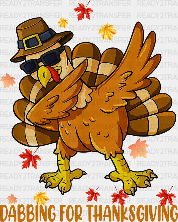 Dabbing For Thanksgiving - Thanksgiving DTF Transfer