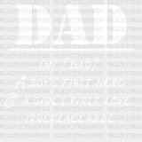 Dad A Girls First Love Father’s Day Dtf Transfer Adult Unisex - S & M (10’) / White