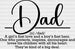 Dad Father's Day DTF Transfer ready2transfer Black