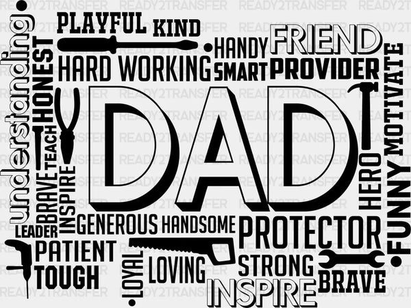 DAD Generous Protector Father's Day DTF Transfer