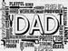 DAD Generous Protector Father's Day DTF Transfer ready2transfer Black