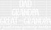 Dad Grandpa Great Grandpa Design - DTF heat transfer ready2transfer White
