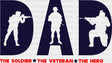 Dad The Soldier Veteren Hero - Army Dtf Transfer