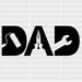 Dad Tools Design Father's Day DTF Transfer ready2transfer Black