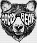 Daddy Bear Father's Day DTF Transfer ready2transfer Black